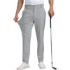 MoFiz Pantaloni da Golf Uomo Pantaloni Elasticizzati Slim Fit Business Sportivi Lunghi Pants con 5 Tasche Grigio 36W / 30L
