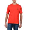 Ellesse T-Shirt Maglietta Manica Corta Uomo Girocollo Logo Patch Ricamo 100% Cotone Rosso (Rosso, L, l)