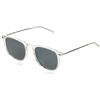NOOZ Optics Occhiali da Sole Polarizzati Unisex DINO - Eleganti e Sottili - Protezione 100% UV - Occhiali da Sole Uomo e Donna - Custodia Compatta - Quadrata - Cristallo -