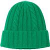 CLASSE77 - Cappello in Lana con Fantasia di Cucitura a Treccia - Berretto in Maglia Artigianale - Made in Italy (IT, Testo, Taglia Unica, Verde Prato)