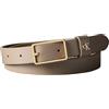 Calvin Klein Cintura da donna con fibbia quadrata CK LOOP 25 mm LV04F7050G cinture, marrone (tortora deserto), 95, Marrone (Desert Taupe), 95 cm