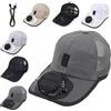 Generico cap with Fan Solar Rechargeable Peak cap, Breathable Baseball cap with Solar Fan, 3-Speed USB Cooling, Unisex Fishing Camping Hiking Running And Outdoor Activities