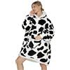 JOJJJOJ Oversize Felpa con Cappuccio Coperta con Tasca Gigante Comoda Sherpa Fleece Coperta con Cappuccio Calda Felpa Accappatoio per Donne Uomini Adolescenti Regalo