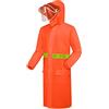 LOIJMK, Giacca da lavoro impermeabile da uomo, con cappuccio, poncho antipioggia lungo, oversize, con strisce riflettenti, con tasche, poncho antipioggia grande, taglia grande, giacca antipioggia
