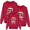 Generico Maglioni Natalizi Famiglia - Maglione Natalizio Famiglia Rosso Maglie Termica Manica Lunga Maglioni Natale Coppia Taglie Forti Felpa Natalizie Invernale Abbigliamento Natalizio Donna Uomo Bambino