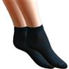 Fontana Calze, 12 paia di Mini Calza caviglia DONNA in cotone Filo di Scozia elasticizzato. NERO TG 38/40