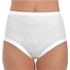 HENRI Culotte donna costina e bordo (6pz) art. 125-4, Bianco