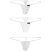 Sohimary 126 Donna 3 Pezzi Mini Perizoma String XS S M 38 40 42 44 Bianco