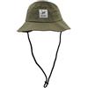 Surf Monkey Boonie Hat Cappello Pescatore Uomo Donna 100% Cotone, verde oliva, L