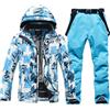 BIKETAFUWY Completo da sci da uomo e donna, invernale, spesso, spesso, set da sci unisex con giacca softshell impermeabile e pantaloni impermeabili, tuta da neve da snowboard abbigliamento impermeabile set
