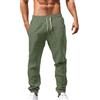 Generico Pantaloni Lino Uomo Mens Linen Trousers Solid Color Pantaloni Leggeri Uomo Estivi Lunghi Taglie Forti Elasticizzato Lightweight Loose Fit Drawstring Holiday Beach Daily Wear