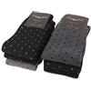 DREAM SOCKS 6 PAIA di calze calzini UOMO LUNGHE caldo cotone elasticizzate,100% Made in Italy,vari assortimenti (41-46, 6 X Set. POIS/PUNTINI)