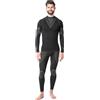 Ladeheid Completo Maglia e Calzamaglia Termiche Uomo LAGI003 (Nero/Khaki, M)