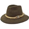 Melegari Cappello Tirolese Edelweiss Natura | Da Montagna e Alpino | Uomo Donna | Estate/Inverno (Marrone, 55)