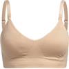 Herzmutter Reggiseno Allattamento - Reggiseno Gravidanza - Senza Cuciture - Reggiseno per Futura Mamma - Senza Ferretto - 5200 (M-L, Beige)