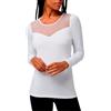 YSABEL MORA - Maglietta Termica da Donna con Pizzo a Righe Uomo, XL