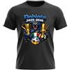 Generico Maglietta Calcio Doblete 2025-2026 Bambino Ragazzo - T-Shirt Neroazzurra con Serpente e Coppe - Idea Regalo Tifosi Campioni (IT, età, 7 Anni, 8 Anni, Regular, Nero)