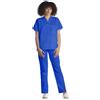 Tecno Hospital Divisa completa ospedaliera unisex, OSS, estetica, infermiere, casacca e pantalone (blu, m)