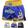 Mytra Fusion Pantaloncini Muay Thai Uomo Donna - Slim Fit a Lunghezza Corta, Shorts Kickboxing, MMA, Grappling, Allenamento e Arti Marziali