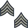 Epic Militaria Coppia di riproduzioni della seconda guerra mondiale dell'esercito americano Khaki Rank Patch, Sergente, Taglia unica