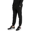 Coveri Pantaloni Tuta Uomo con Polsini Cotone Garzato Taglie Forti 3XL 4XL 5XL 6XL (IT, Testo, 4XL, Regular, Regular, Nero)