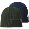 JACK & JONES JACBRINK 12252069 - Berretto da uomo, confezione da 2, colore: Blu navy, Taglia unica