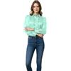 MEEK MERCERY BY KF Camicia da Donna in Raso, Stile Vintage, con Bottoni, Camicia da Festa S139