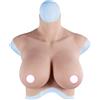 LCUPPON Seni in Silicone 7a Grado Petto finto Artificiale per Crossdresser Transgender Mastectomia (Avorio, L-K)