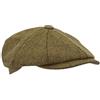 WALKER AND HAWKES - Cappellino Derby Charlie Baker Boy a 8 Pannelli in Tweed - Salvia Leggera - L (59cm)