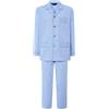 El Búho Nocturno Pigiama Uomo Lungo Cotone 100% - Popeline Set Classico Due Pezzi Giacca Maniche Lunghe Bottoni - Abbigliamento Notte Ospedale Leggero Autunno Estate Taglie Forti