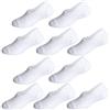 CHUNG Bambino Ragazzi Ragazze No Show Liner Calzini Di Cotone Sottile Multi Tinta Unita Bianco Estate 10 Confezione 2T-12 Anni, bianco, 2-4 anni