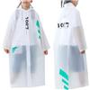 Generic Impermeabile per Bambini Zaino Nascosto Equitazione Tuta Antipioggia Poncho Scolastico per Bambini Lungo e Grande Giacca 8 Anni