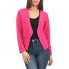 malito more than fashion Malito Blazer nel Basic-Look a Cerniera Lampo Commerciale 6040 Donna (L, Rosa Fucsia)