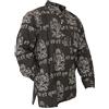 Shopoholic Fashion Camicie da Nonno da Uomo Hippie a Righe Patchwork, Camicia da Festival Colorata Lavata in Pietra