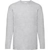 Fruit of the Loom Valueweight - Maglia sportiva da uomo a maniche lunghe, grigio mélange, XXXL