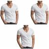 SAGGIO Leable Set 3 Tshirt 1472 Scollo V Mezza Manica Filo di Scozia da Tg 4 a 12 Anallergico Made in Italy Uomo Profumatore