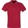 nazarenogabrielli Nazareno Gabrielli Men's Short Sleeve Polo Shirt 100% Cotton Piquet. Collar and sleeve with stripe in contrasting color. Small Embroidered Logo. (IT, Testo, M, Regular, Regular, Bordeaux)