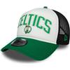 New Era Boston Celtics Berretto da Baseball Cappellino da Camionista Cappello Regolabile Visiera Curva Maglia Pallacanestro Verde Bianco Nero