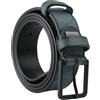 Police Cintura Uomo In Vera Pelle, Alta 3,5 cm, Accorciabile, Sfumata, Nickel Free 125 (Taglia 52-56)