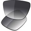 Saucer Lenti di ricambio premium per occhiali da sole Oakley Leffingwell OO9100, Grigio sfumato Tinta Non Polarizzata, Taglia unica
