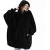 TBSCWYF Oversize Felpa Coperta Con Maniche E Tasca Grande Sherpa Pile Coperta Indossabile Calda Felpa Con Cappuccio Invernale Per Adulti Donna Uomo E Adolescenti Felpe con Cappuccio Uomo Donna Coperta