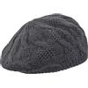Melegari Cappelleria Berretto di Maglia, Basco di Maglia, Lana Angora, Made in Italy, Donna/Ragazza, Autunno/Inverno (Grigio)