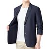 Generico Giacca Elegante Uomo, Blazer da Uomo Leggero Ed Elasticizzato, Giacca Sportiva Sfoderata A Due Bottoni, vestibilità Regolare, Elegante E Casual, Giacca Estiva Traspirante, Protettiva dal S