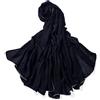 Miobo Stola XXL da donna, tinta unita, 220 x 140 cm nero XXL