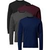 FULL TIME SPORTS T Shirt Uomo Magliette Manica Corta 6X firmate Cotone t-Shirt Tshirt Polo FTS-634