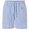 El Búho Nocturno Pantaloncini Pigiama Uomo Cotone Corti Popeline a Quadri Pantalone Pigiama Uomo, 100% Cotone, Blu 8548, XXL