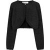 BlackButterfly Bolero Bambina Maglia Lurex, Nero, 7-8 Anni