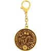 Juanxian Portachiavi ricchezza con ciondolo cinese Ma Shang Bao Fu, amuleto di benedizione ricchezza istantanea, talismano potere e ricchezza per buona fortuna, regalo motivazionale aziendale, Marrone