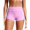 CRZ YOGA Delfino Pantaloncini da Bagno 7.6 cm | Interamente Rivestito, Vita Alta, Controllo della Pancia, Modellante, Spiaggia, Boxer Costume per Donna