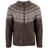 Mymyguoe Maglione norvegese da uomo, per autunno e inverno, lavorato a maglia grossa, con colletto alto, lavorato a maglia, slim fit, cardigan nordico